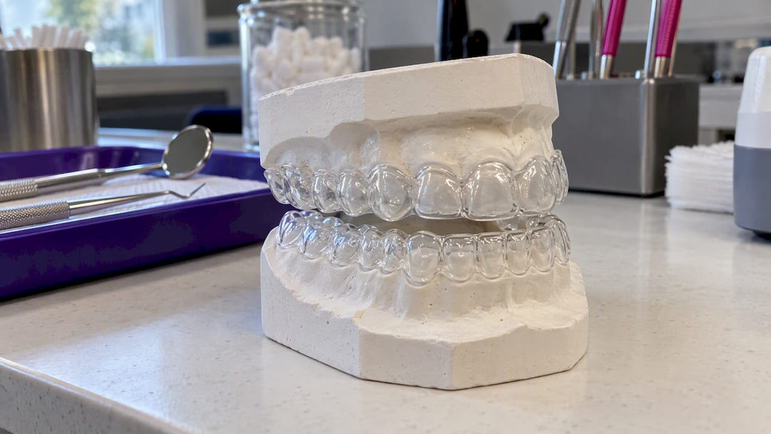 ClearRetain clear retainers on dental model