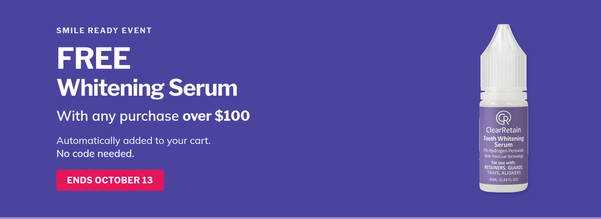 Free whitening serum promotion